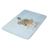 Groene Paddestoel Dragon Fantasy Bloemen Badmat (Gekanteld)