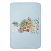 Groene Paddestoel Dragon Fantasy Bloemen Badmat (Voorkant Verticaal)