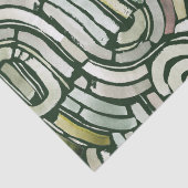 Groene paden voor abstracte waterverf Verpakkingsp Tissuepapier (Detail)