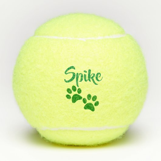 Groene Pagina Afdrukken Aangepaste Speelgoed voor  Tennisballen (Voorkant)