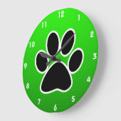 Groene pagina afdrukken grote klok (Hoek)