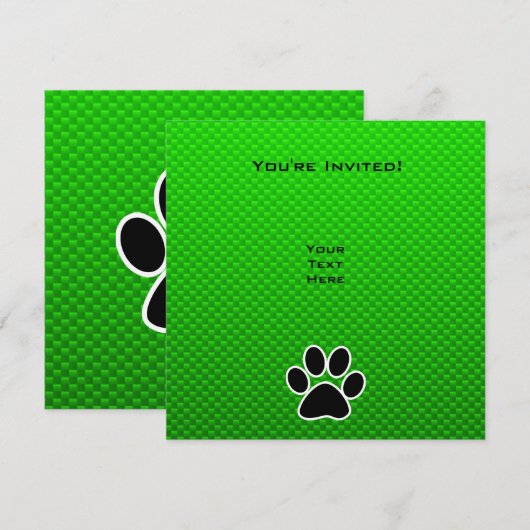 Groene pagina afdrukken kaart (Voorkant / Achterkant)