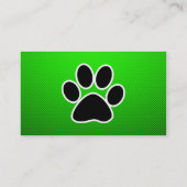 Groene pagina afdrukken visitekaartje (Achterkant)