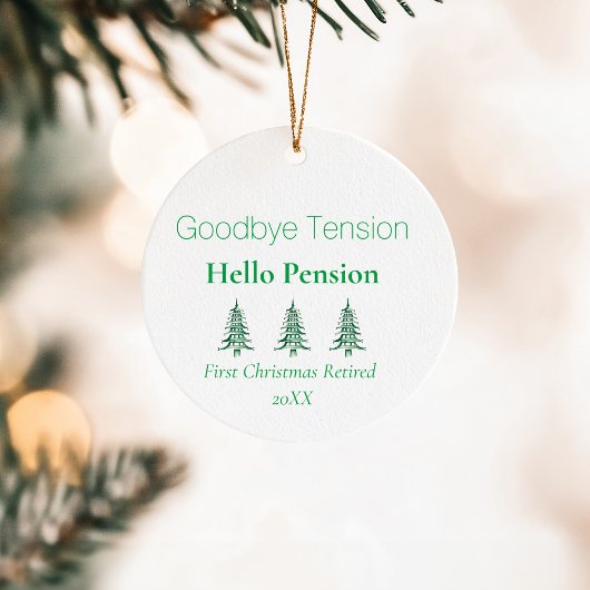 Groene Pagoda Kerstbomen Pensioen 1-Foto Keramisch Ornament