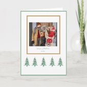 Groene Pagode Kerstbomen 1-Foto Kaart (Voorkant)