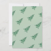 Groene Pagode Kerstboom Cadeaubon Houder Kaart (Achterkant)