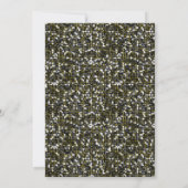 Groene pailletten 75e verjaardagsfeestje kaart (Achterkant)