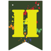 Groene Paintball-feest Vlaggetjes (Eerste vlag)