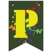 Groene Paintball-feest Vlaggetjes (Derde vlag)