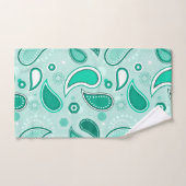 Groene Paisley badhanddoek set Bad Handdoek (Handdoek)
