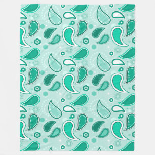 groene paisley deken