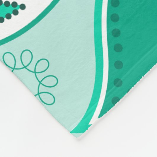 groene paisley deken (Hoek)