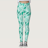 groene paisley leggings (Voorkant)