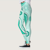 groene paisley leggings (Links)