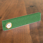 Groene Paisley Naambordje (Zijkant)