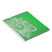Groene paisley notitieblok (Schuin)