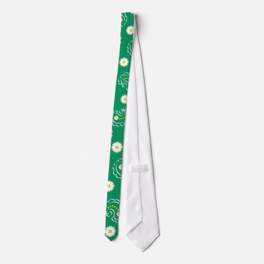 Groene paisley - Stropdas (Achterkant)
