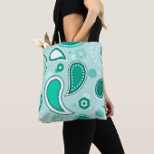 groene paisley-tas tote bag (Dichtbij)