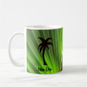 Groene Palm Frond met Palm Tree Koffiemok (Links)
