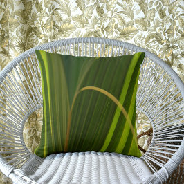 Groene Palm Fronds Natuurlijke Tropische Abstract Kussen