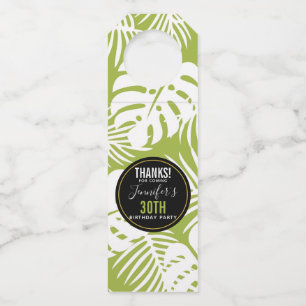 Groene palm laat regenwoud Patroondag Flessenhanger