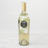 Groene palm laat regenwoud Patroondag Flessenhanger (Op fles)