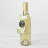 Groene palm laat regenwoud Patroondag Flessenhanger (Schuin)