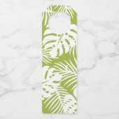 Groene palm laat regenwoud Patroondag Flessenhanger (Achterkant)