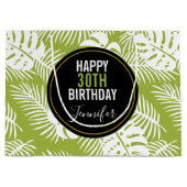 Groene palm laat regenwoud Patroondag Groot Cadeauzakje (Voorkant)