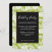 Groene palm laat regenwoud Patroondag Kaart (Voorkant / Achterkant)