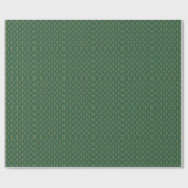 Groene Palm Leaf Art Deco Cadeaupapier (Vlak)
