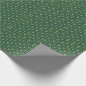 Groene Palm Leaf Art Deco Cadeaupapier (Hoek)
