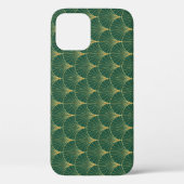 Groene Palm Leaf Art Deco Case-Mate iPhone Case (Achterkant)