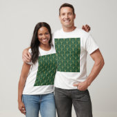 Groene Palm Leaf Art Deco T-shirt (Unisex)