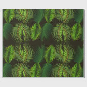 Groene Palm Leaf Patroon inpakpapier (Vlak)