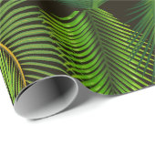 Groene Palm Leaf Patroon inpakpapier (Rol Hoek)