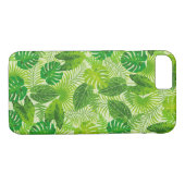 Groene palm Leaf Tropical iPhone Case (Achterkant (Horizontaal))