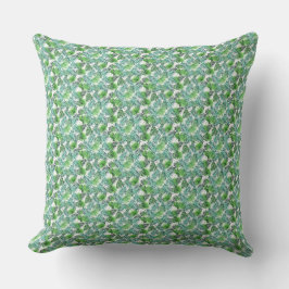 Groene palm Leaf Tropical Island Pattern Pillow Buitenkussen