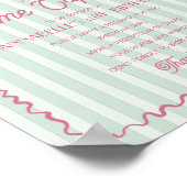 Groene Palm Springs Pastel Beach Time Capsule Poster (Hoek)