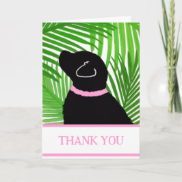 Groene Palm Tree Island Black Dog Dank u Kaarten