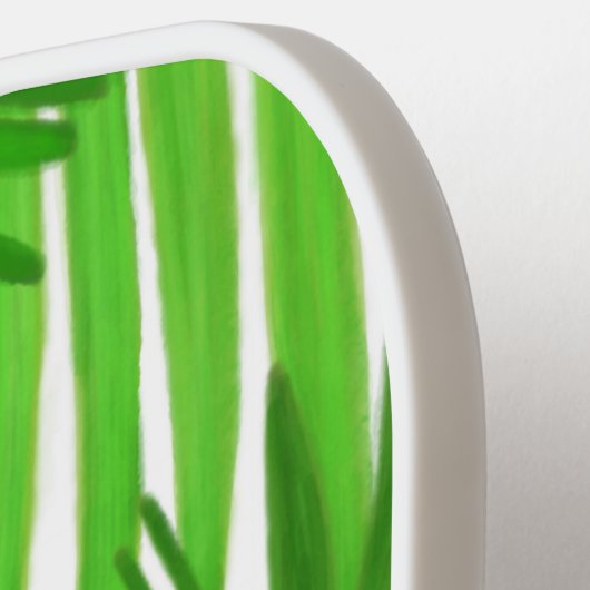 Groene Palm Tree Island Hond Pickleball Paddle (Links Detail)