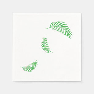 Groene palm/varens servet