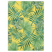 Groene palm verliet trendy klassieke moderne klembord (Achterkant)