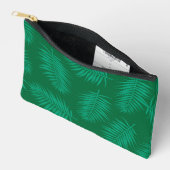 Groene palmbladeren accessoiretas etui (Open)