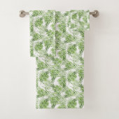 Groene palmbladeren bad handdoek (Insitu)