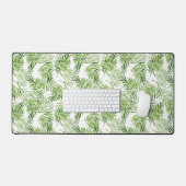 Groene palmbladeren bureaumat (Keyboard & Muis)