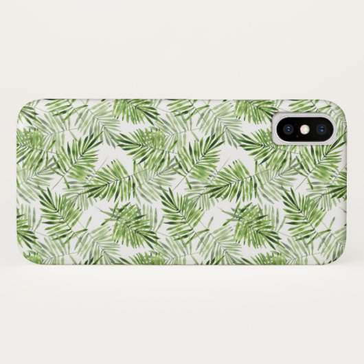 Groene palmbladeren Case-Mate iPhone case (Achterkant (horizontaal))