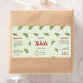 Groene palmbladeren Cosmetica Druppelflesetiket Etiket (Insitu)