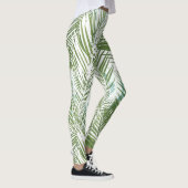 groene palmbladeren en -planten leggings (Rechts)