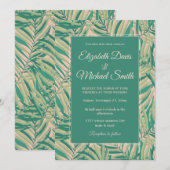 Groene Palmbladeren Esthetiek Kaart (Voorkant / Achterkant)